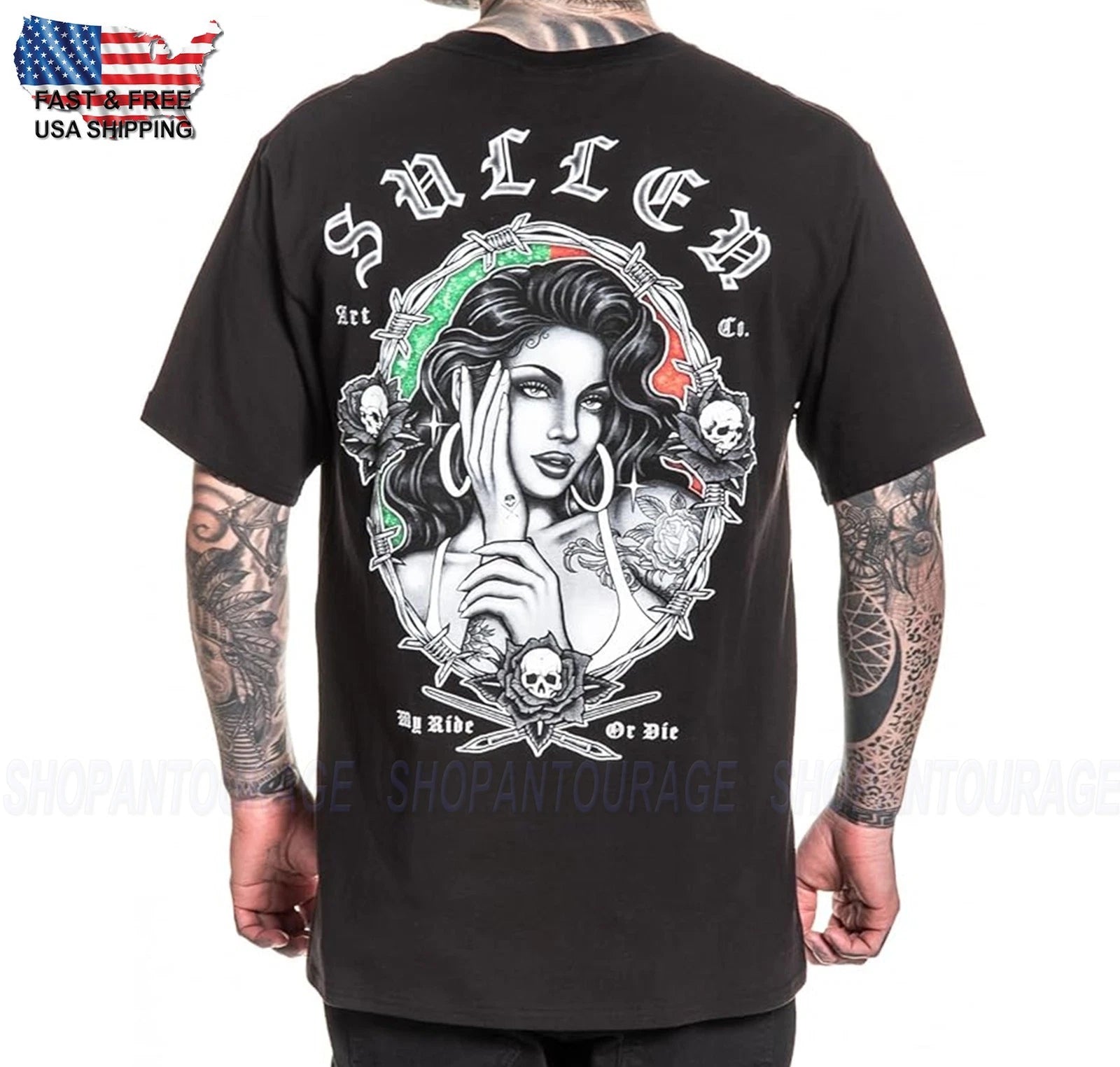 Sullen Art Collective My Ride Or Die Standard SCM7972 Short Sleeve Men`s T-shirt