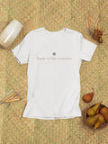 fluent in fake scenarios Tee | minimalist text shirt