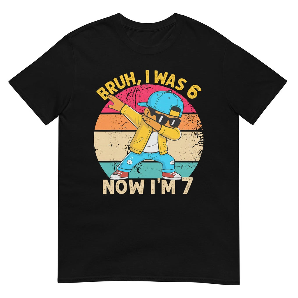 I was 6 Now I'm 7 Birthday Dabbing Kids Boys 67 Meme 7 Bday T-Shirt