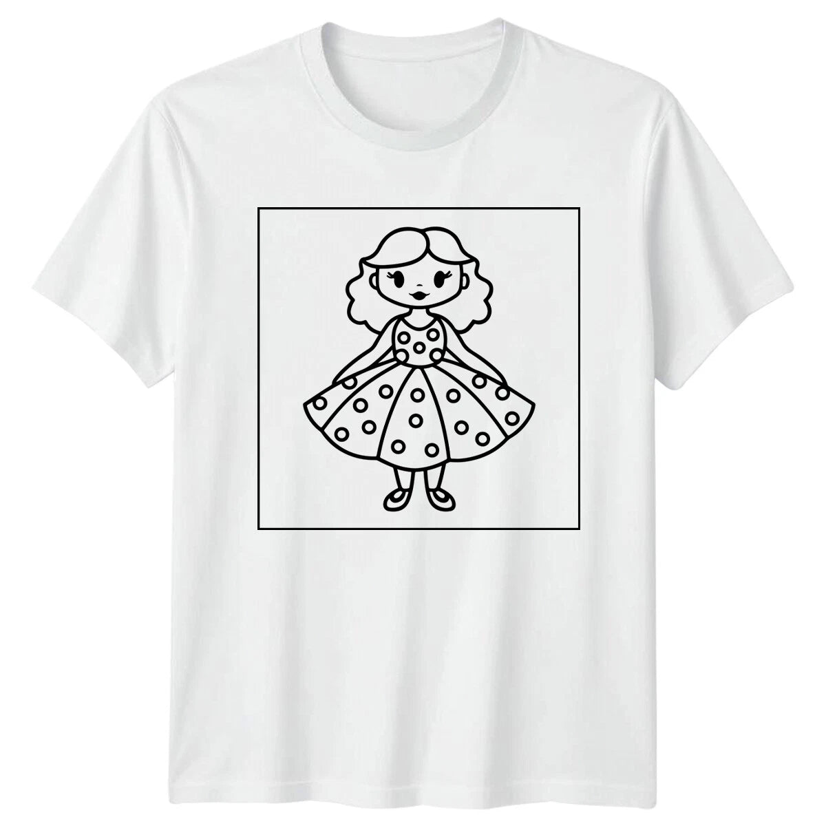 Cartoon Doll Character Graphic Tee Dolls Mens Womens Unisex T-Shirt Apparel