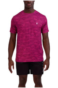 Spyder Men's Standard Quick Dry Short Sleeve Solid Rashguard Wine