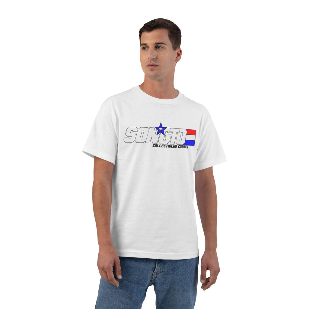 Son of GTO Logo T-Shirt Red White Blue Stripe Parody Funny Shirt Logo