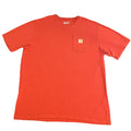 Carhartt Pocket T-Shirt Mens XL Tall Orange Loose Fit Workwear Construction Work