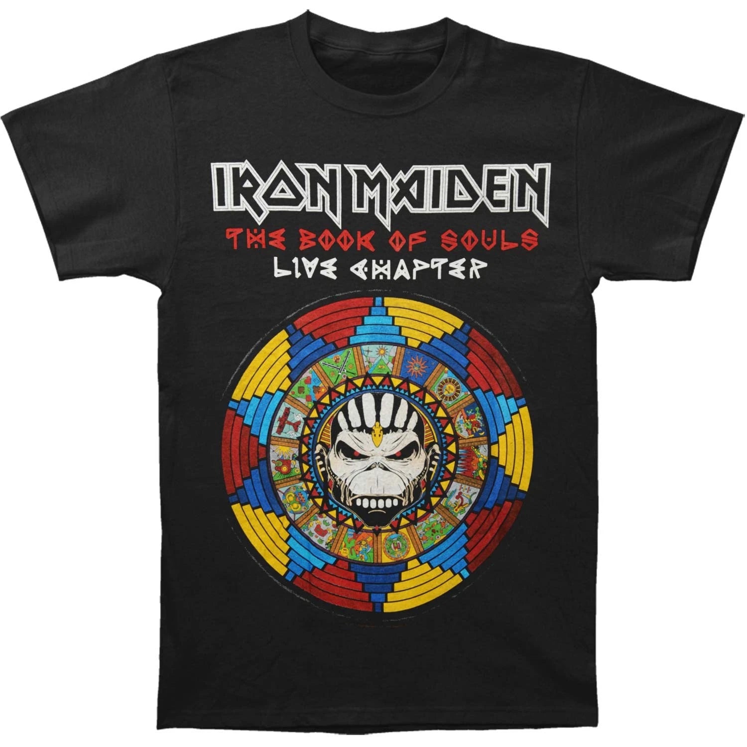 Men's Iron Maiden Book Of Souls Live Chapter Slim Fit T-shirt Large Black