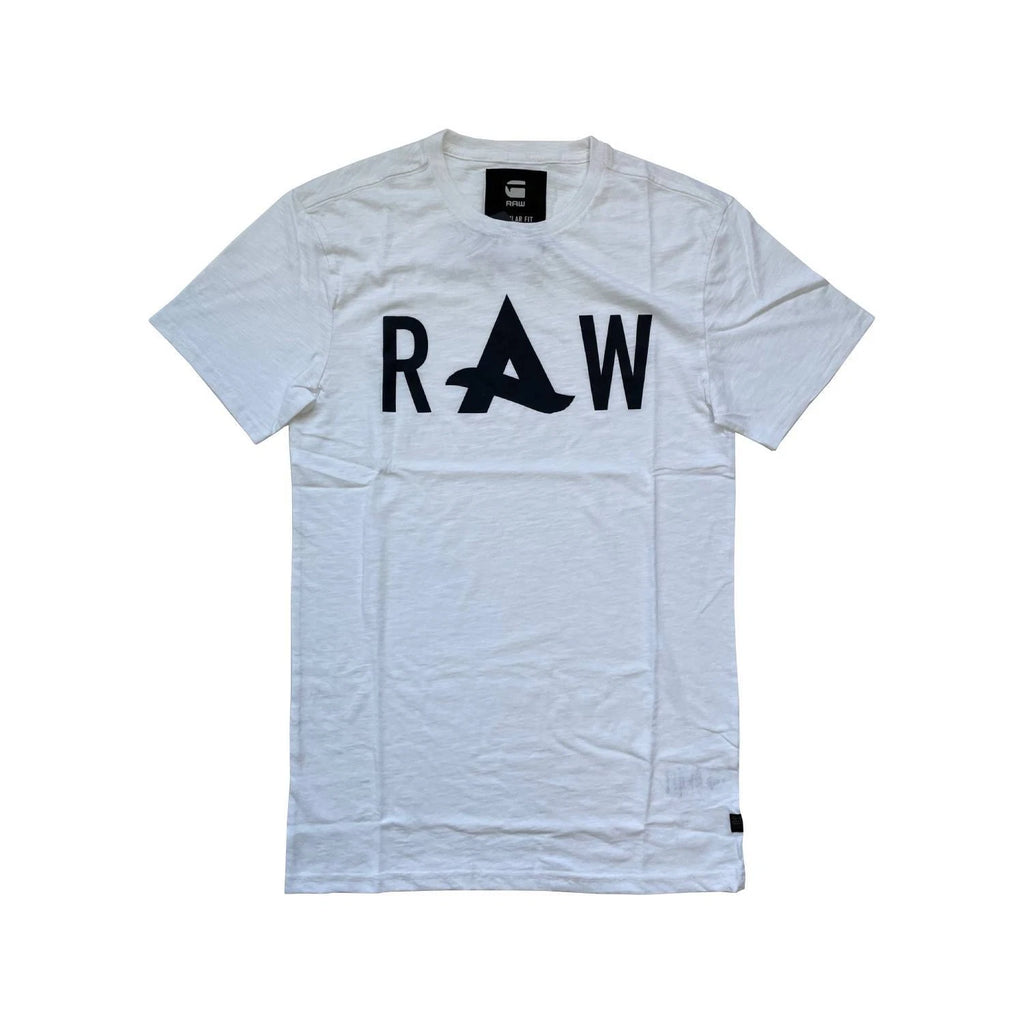 G-STAR Men's White Solid Long Sleeve Tee Afrojack RRP £35