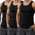 MENS VESTS 100% COTTON TANK TOP PLAIN SUMMER TRAINING GYM TOPS S-2XL 1-12 PACK