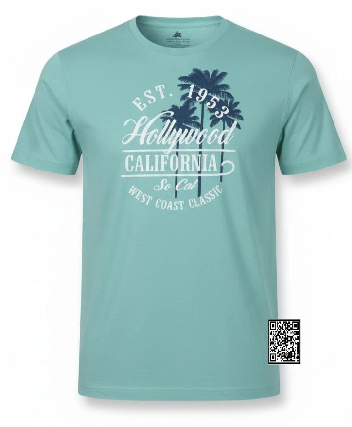 Hollywood Los Angels California Bast souvenir Graphic Print T-Shirt Unisex Adult