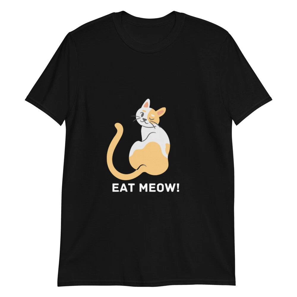 Sarcastic Meow Cat Short-Sleeve Unisex T-Shirt