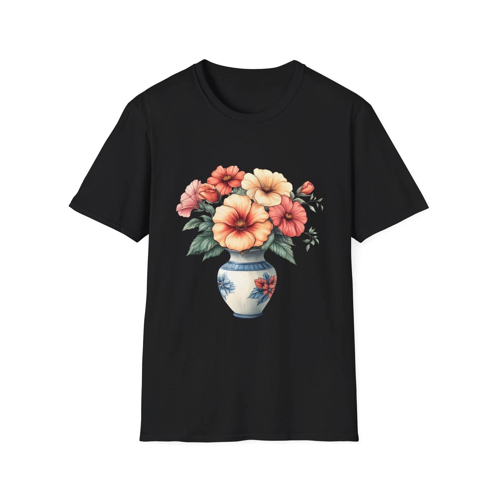 Floral Vintage T-Shirt, Summer Vibes Shirt, Gift for Her, Boho Tee, Casual
