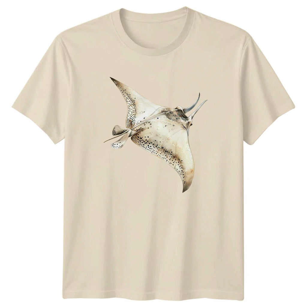 Manta Ray Boho Style T-Shirt Marine Life Gift For Him And Her