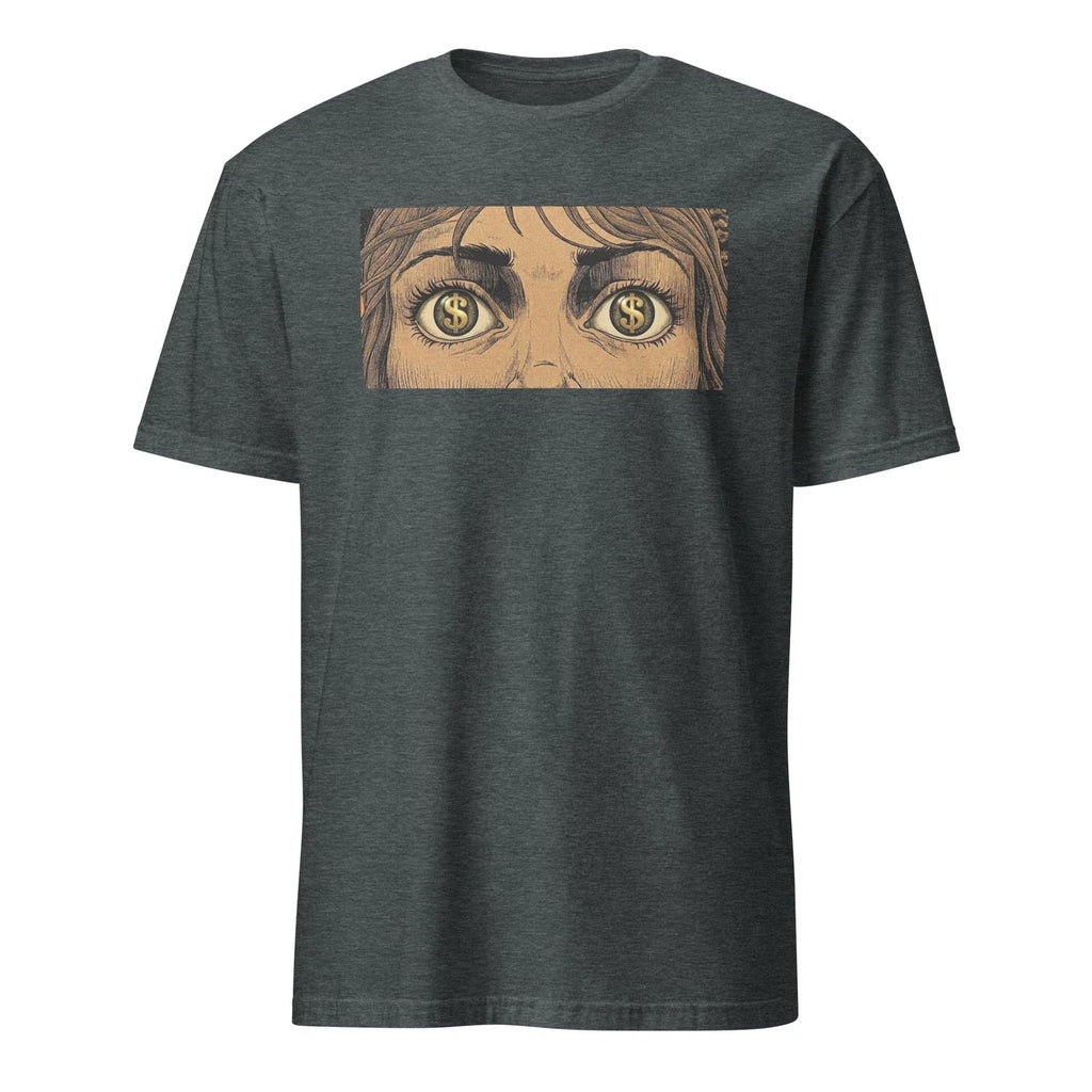 Money Eyes Graphic Tee Ambition Hustle Shirt Retro Vintage Style Cash Dollar Top