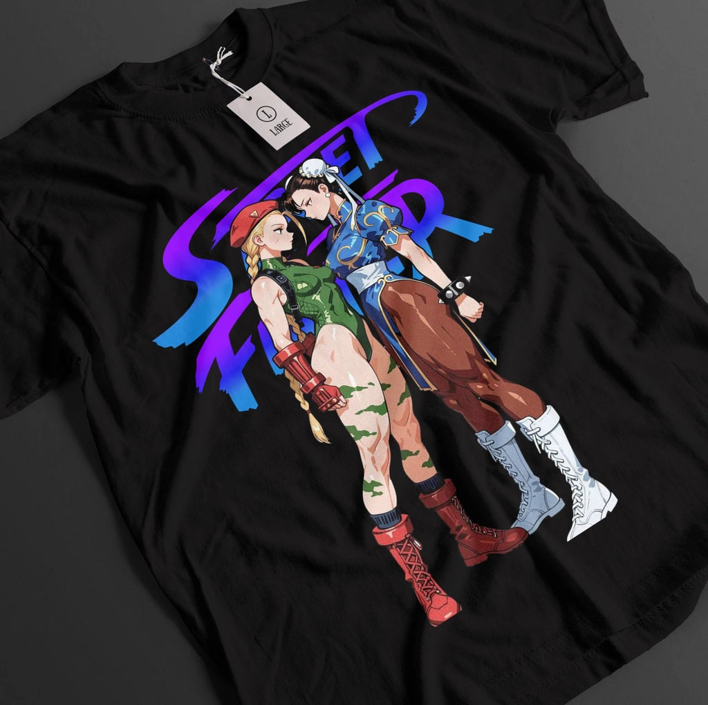 Street Fighter Shirt Chun Li Tshirt Camille White T-Shirt Ken Fighting Anime Tee