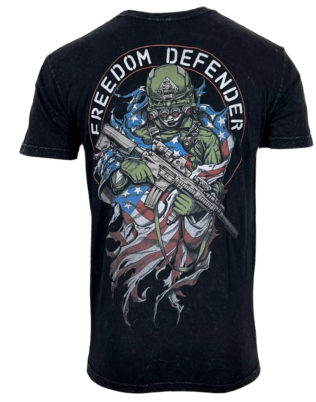 Affliction Men's T-shirt SOLDIERS FLAG Skull Biker S-3XL NWT