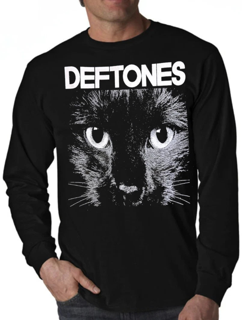DEFTONES CAT PUNK ROCK BAND long sleeve shirt Men's Sizes