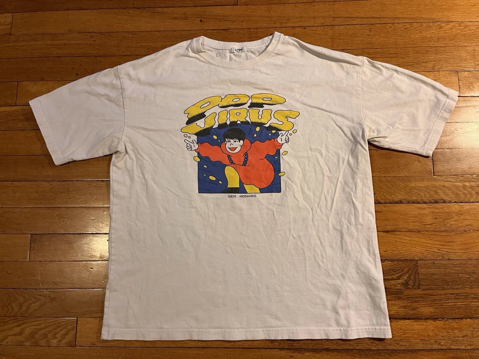 Gen Hoshino Pop Virus Shirt Men’s Large White