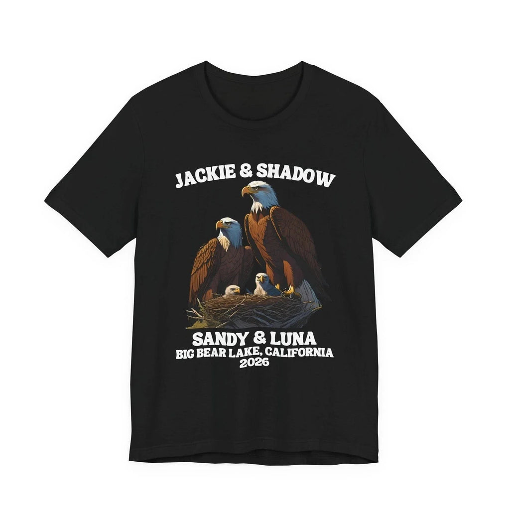 Jackie and Shadow Eagle T-Shirt Big Bear Lake California 2026 Sandy Luna Tee