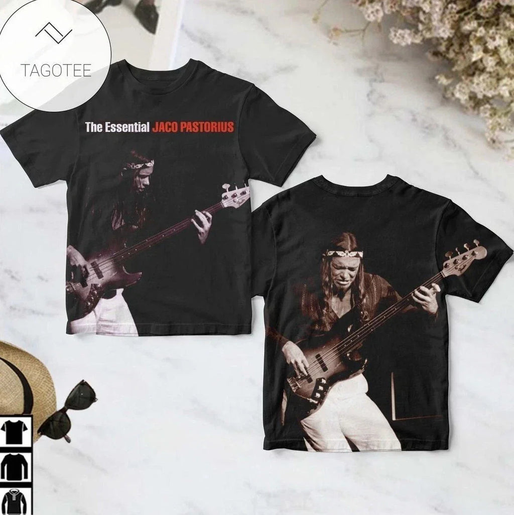The Essential Jaco Pastorius Album Cover AOP T-Shirt Unisex