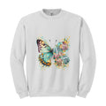 Floral Butterfly Sweatshirt, Hippie Butterfly Sweater, Butterfly Shirt, Butterfl