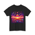 Unisex Adult T Shirt Vintage Style Synthwave Sunset Neon Retro Vaporwave Street