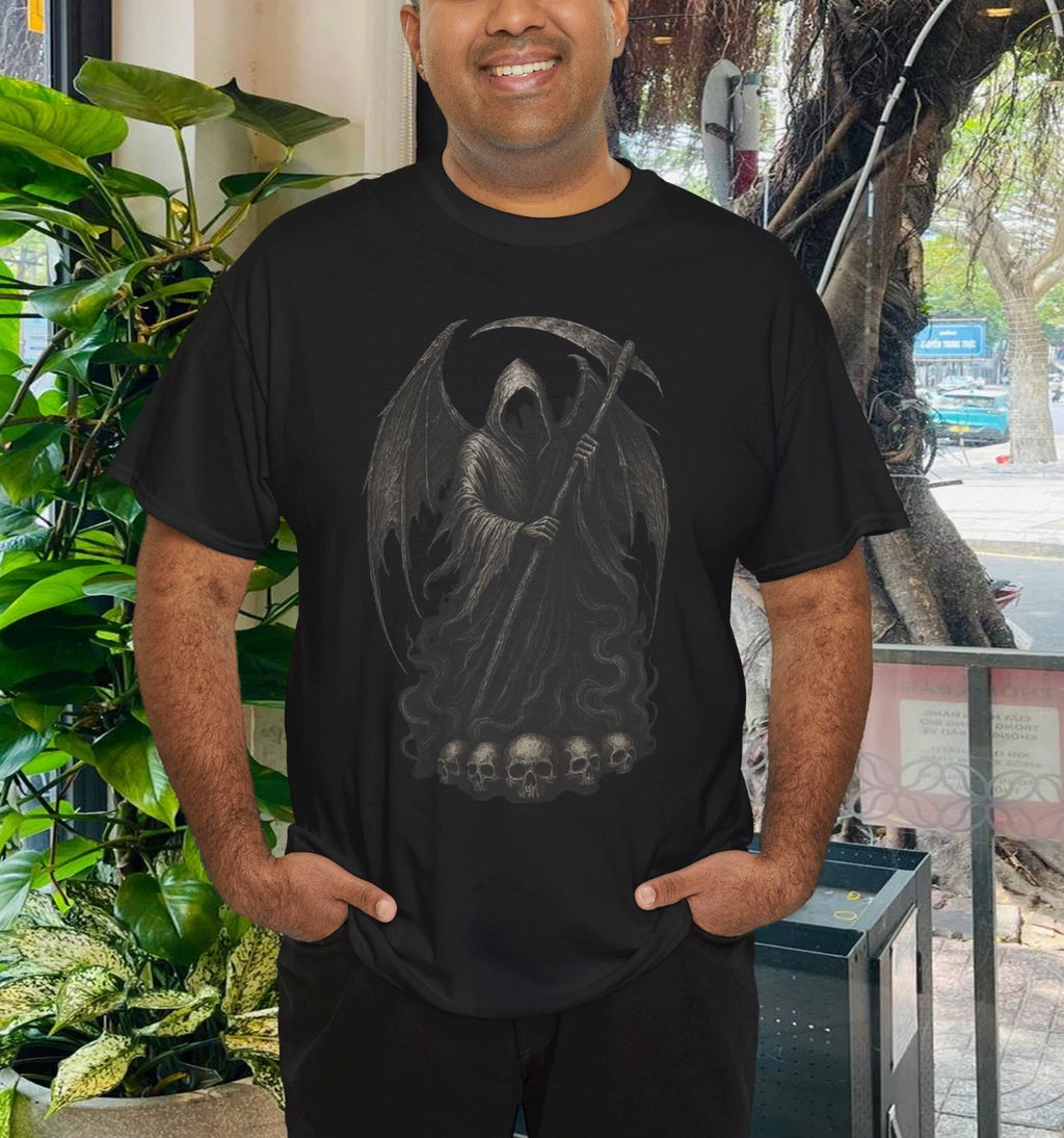 Grim Reaper Skeleton Goth Gothic Horror Skull Alt Aesthetic T-Shirt