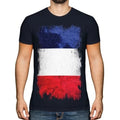 France Grunge Flag Mens French T-Shirt T-Shirt Gift