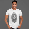 Men's Short Sleeve T-Shirt White, LION RIDER