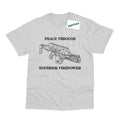 Peace Through Superior Firepower Inspired by Aliens T-Shirt