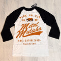 Metal Mulisha T-Shirt Neck Raglan Shirt Long Sleeve 3/4 Men Men