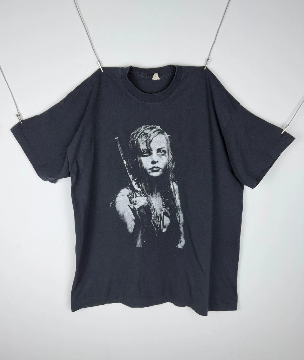 Vintage 80s Danielle Dax Shirt Blust the Human Flower Gothic Rock Post Punk Tee