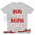 CUTE Shirt to Match Air Max 1 '86 OG Big Bubble University Red Slide Sport Grey