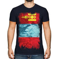 Mongolian Grunge Flag Men T-Shirt Mongolian Uls Football Mongolian Shirt