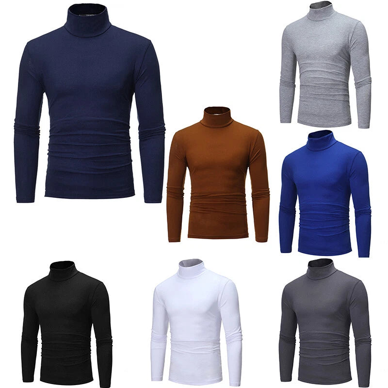 Men Tops Thermal Top Strechy Pullover Sweaters Blouse Sport Shirts Casual Warm