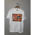 Vintage Duck Shirt Bird Art Artistic Orange Labels Tee Packing Crate Classics L