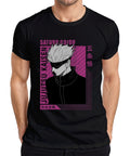 Satoru Gojo Jujutsu Kaisen White Hair Blindfold Fan Gift Mens T-Shirt