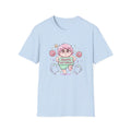 Kawaii Pink Donut Kid T-Shirt | Cute Chaos Humor Pastel Character Tee