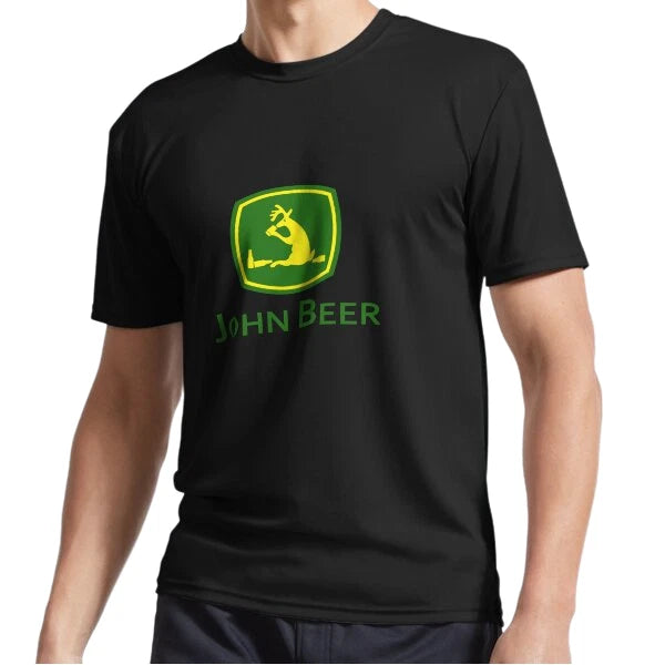 New John Beer Active Logo T-Shirt Funny Size S to 5XL