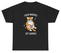 Even Baddies Get Saddies Cat T Shirt Ironic Gen Z Silly Mental Health Y2K Tee