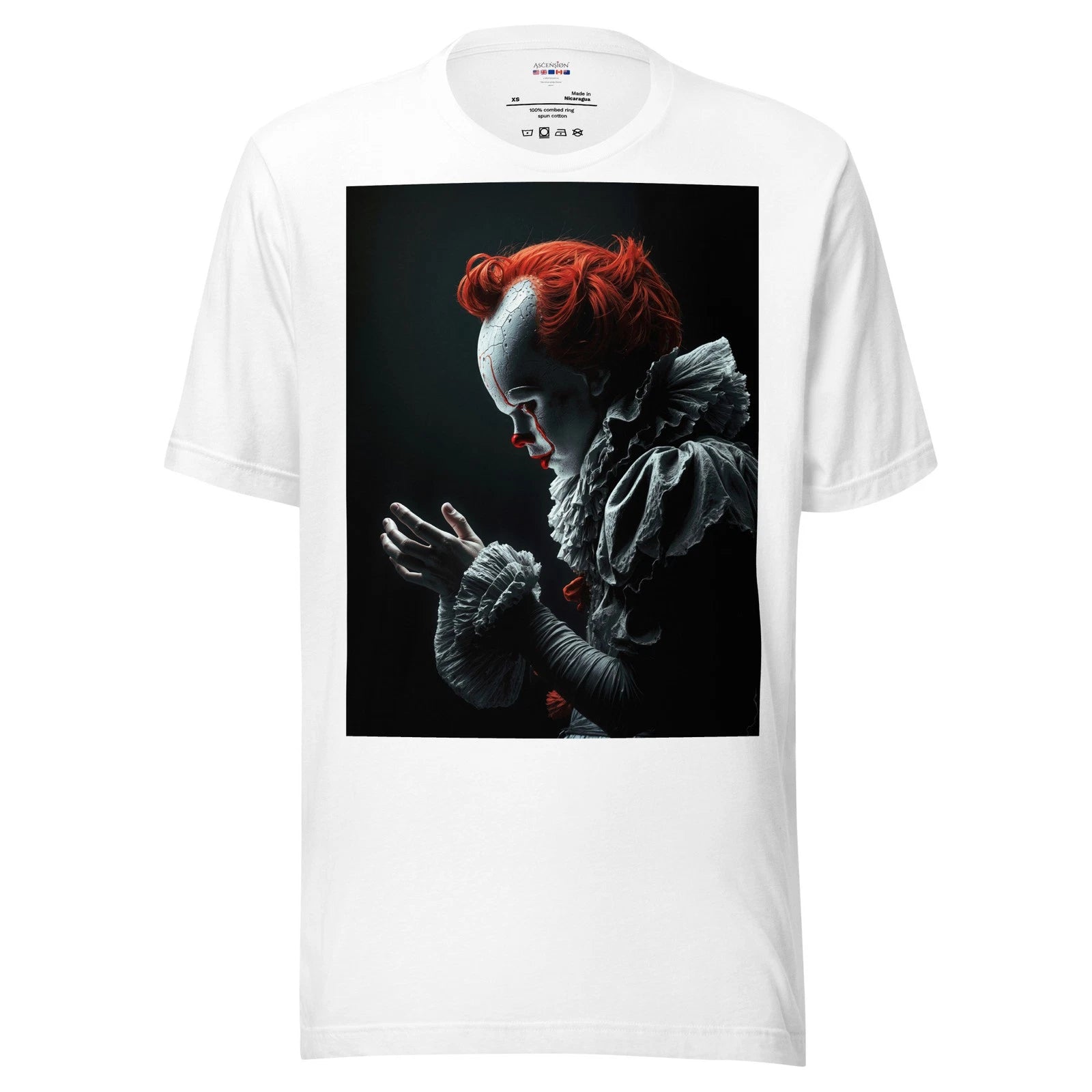 Clown Unisex 100% Cotton t-shirt Creative arts studio Colchester