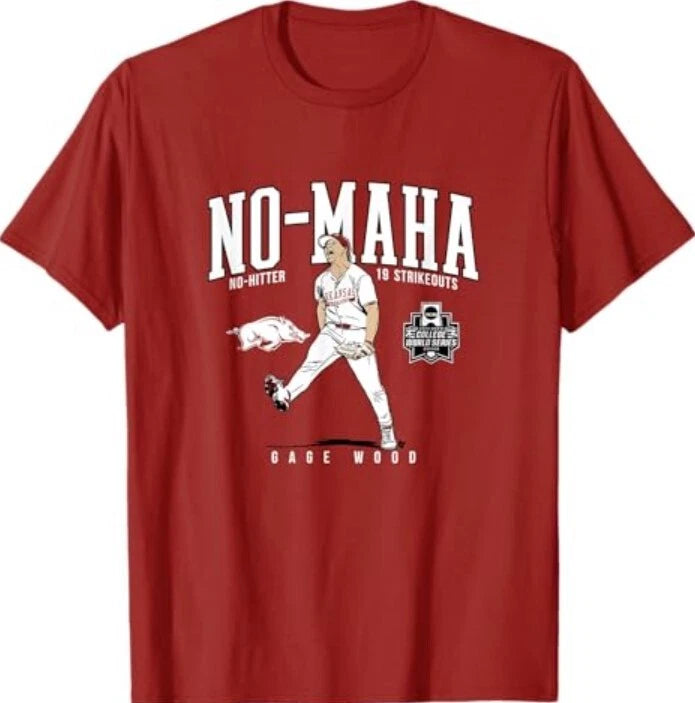 Gage Wood - CWS No-Hitter - Arkansas T-Shirt