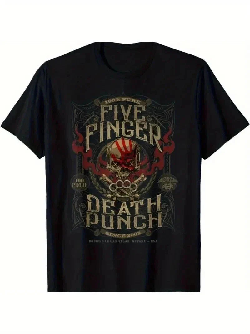 5FDP 100 Proof T-Shirt - Official Five Finger Death Punch Band Merchandise - Hea