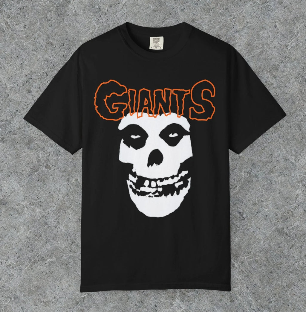 Misfits x SF Giants shirt, halloween san francisco giants shirt skull punk tee