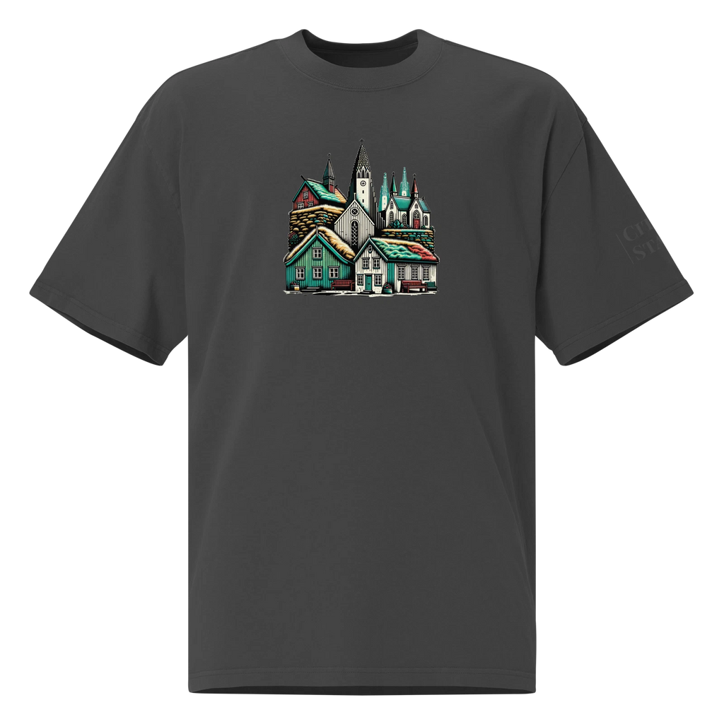 Oversized faded t-shirt (ICELAND)