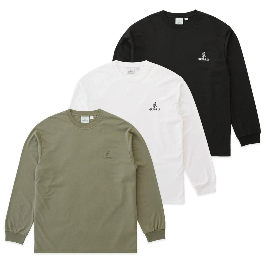 Gramicci T-Shirt - Men's Gramicci One Point Logo Long Sleeve T-Shirt - G5FU-T100
