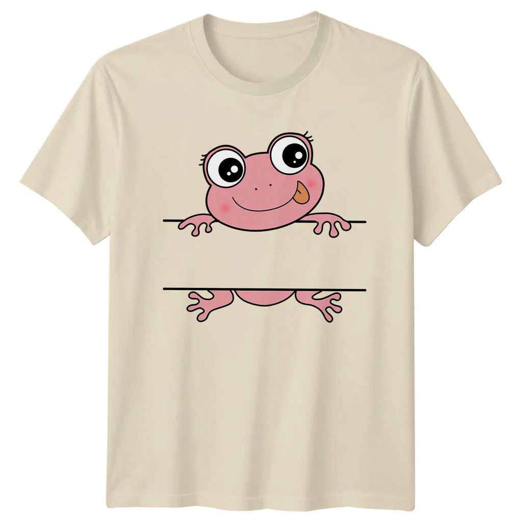 Cute Frog Peeking Pun T-Shirt, Animal Lover Tee