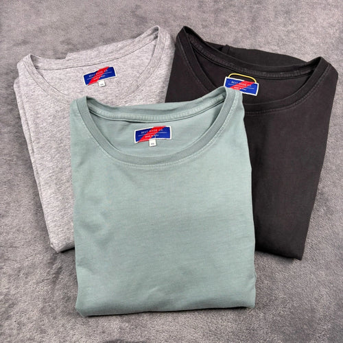 Best Made Co Shirt Mens 2XL Gray Green (LOT OF 3) Short Sleeve Cotton Crewneck
