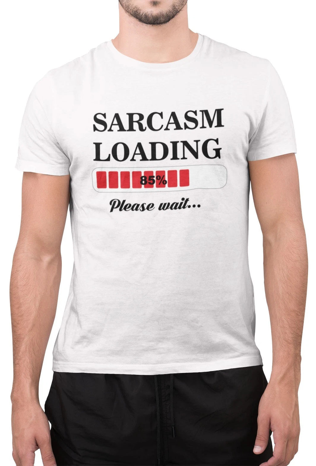 Funny Sarcasm Loading Mens Funny Fathers Day T-Shirt Tee