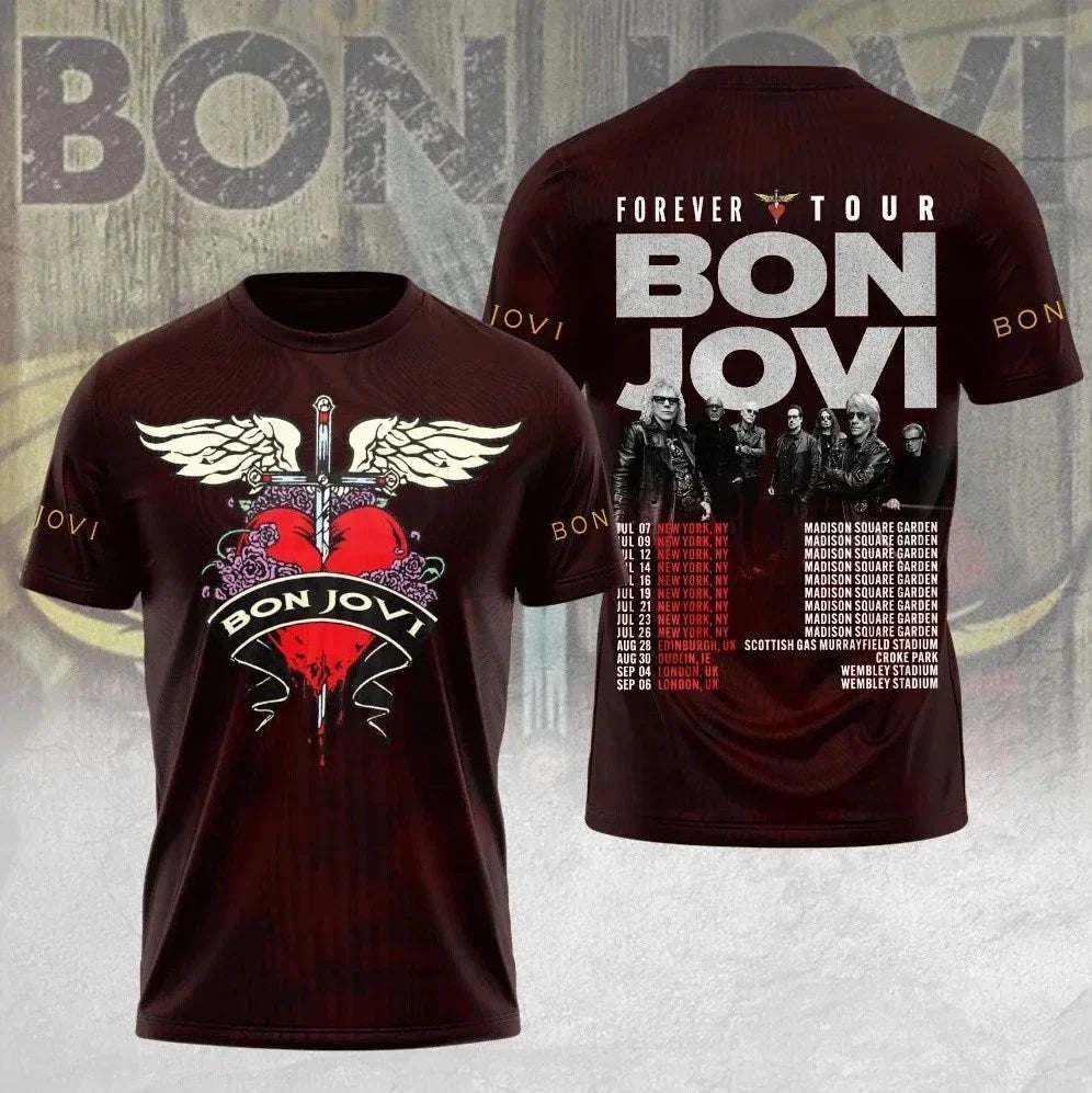 Bon Jovi Forever Tour 2026 T-Shirt Reprint