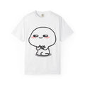 Shy Blushing Kawaii Character T-shirt | Cute Anime Doodle Tee