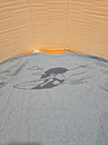 Quiksilver Rail Grab Mod T-shirt Men's S Niagara Heather Double-Sided