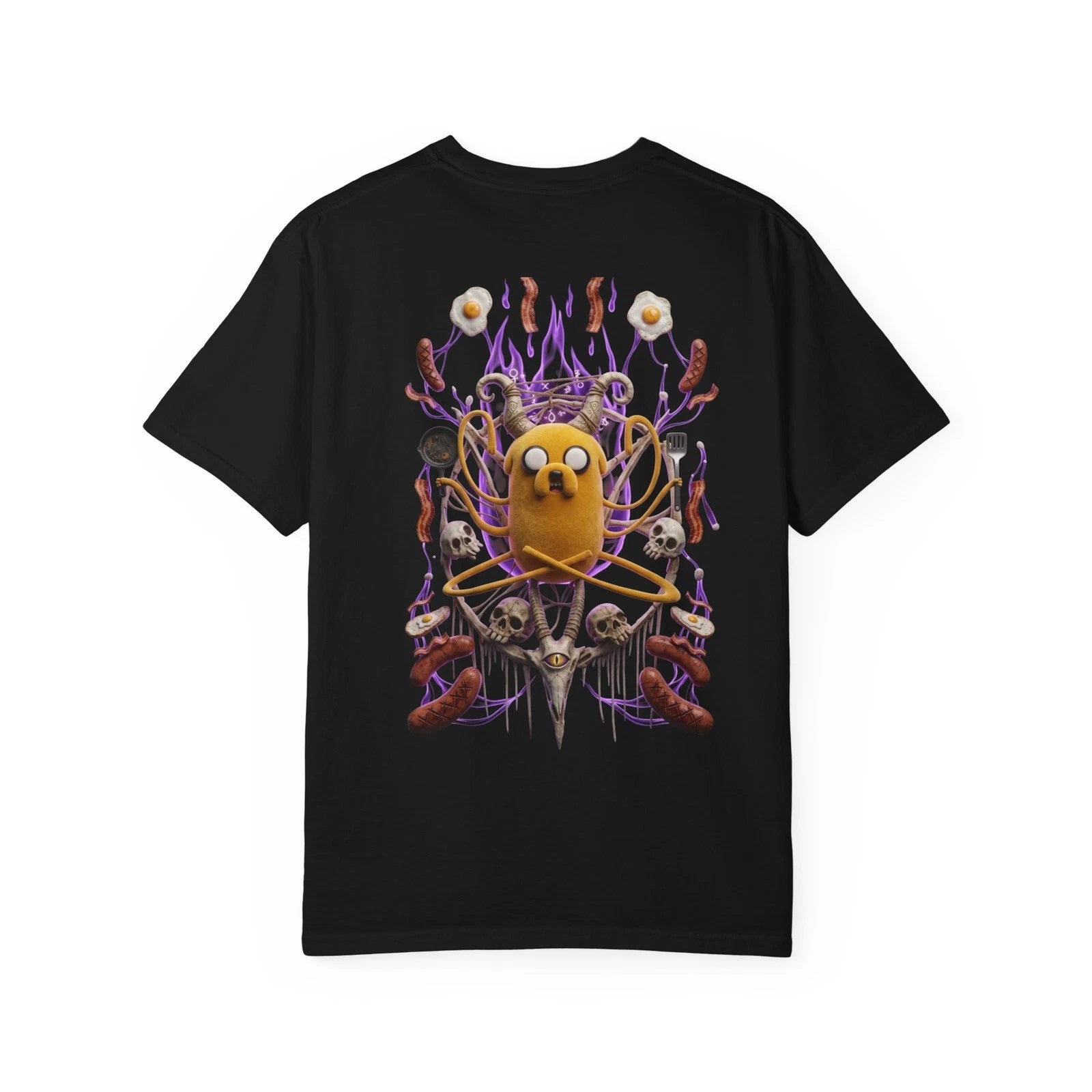 Psychedelic Magic Dog Graphic Tee - Trippy Aesthetic Heavyweight Cotton T-Shirt